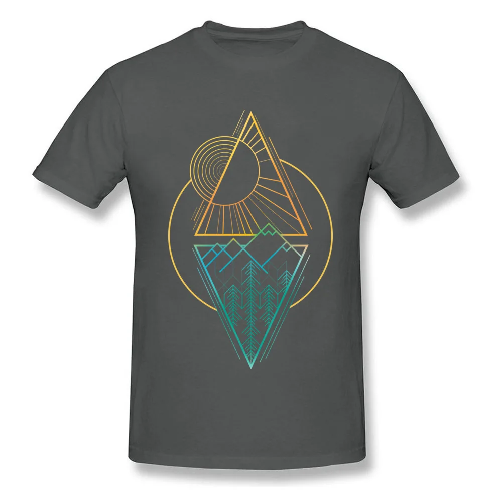 Go Nature Dominant Short Sleeve Cool T-shirts Cotton Fabric Round Collar Men Tops & Tees Custom Tops & Tees Summer/Fall Go Nature carbon