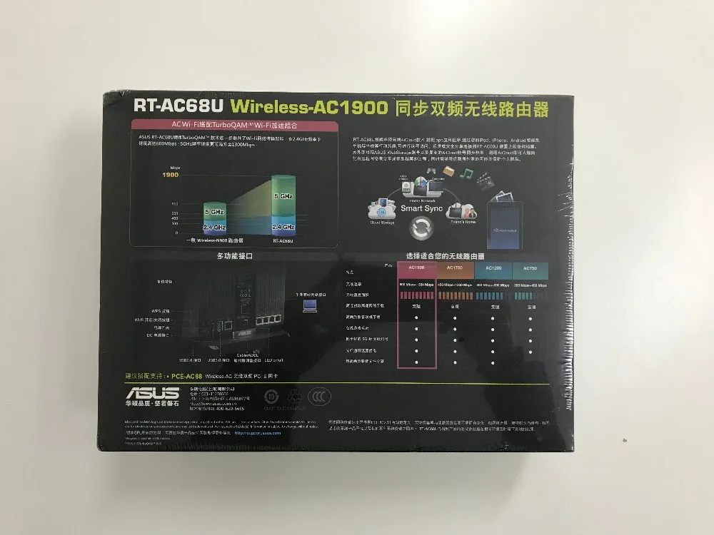 ASUS RT-AC68U весь дом двухдиапазонный AiMesh Wi-Fi роутер обновляемый Merlin AC1900 1900 Мбит/с aiproadth сетевой безопасности по тренду