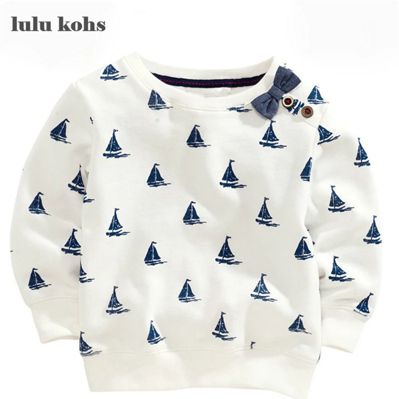 New 2017 Brand Quality 100 Terry Cotton Sweater Shirt Baby Boys