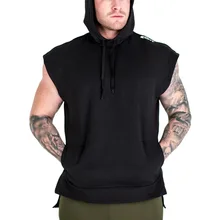 Спортивная майка для бодибилдинга Мужская для спортзала для тренировки фитнеса танктоп Мужская толстовка майка для бега жилет