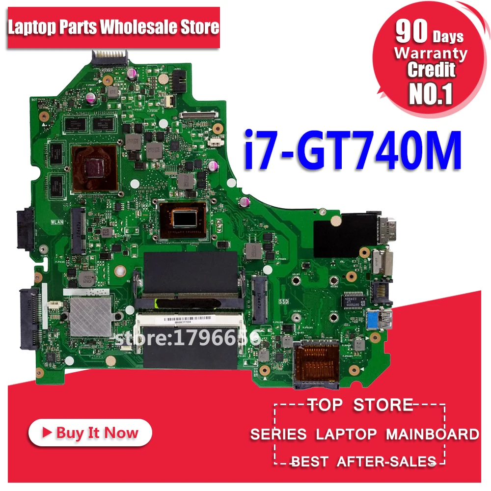i7 CPU GT740M 2GB K56CM Motherboard For ASUS K56CB K56CM