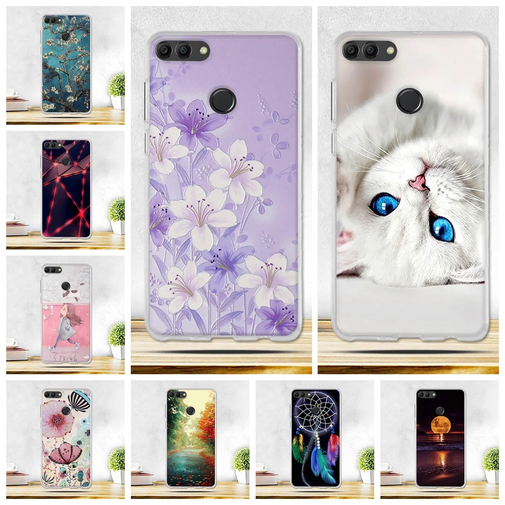 Мягкий силиконовый чехол для Huawei Y9 2018 Y7 Y5 Enjoy 8 Plus huawei y9 y7 y5 prime с принтом телефона |