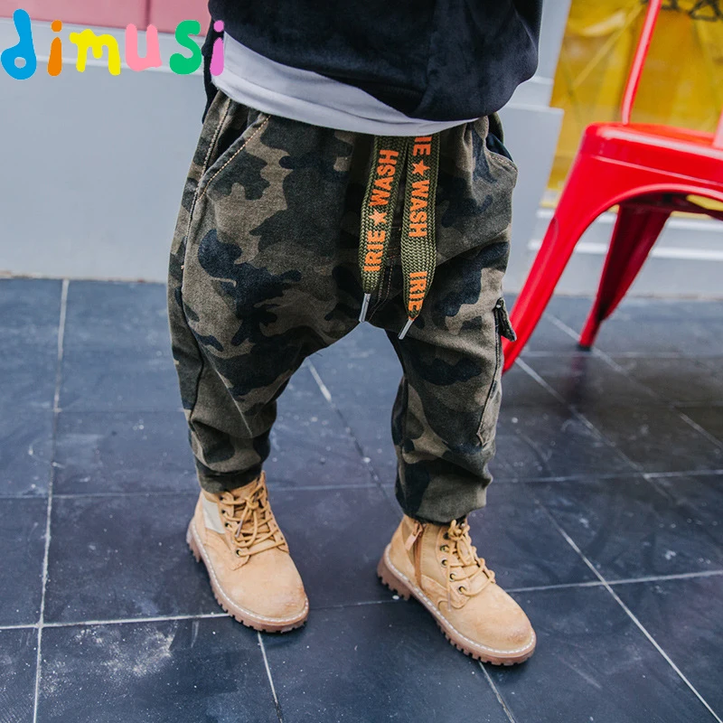 

DIMUSI Childrens Pants Sweatpants Boys Camouflage Pants Cotton Long Teenage Boys Clothing Camo Pants Kids Trousers 10T,EA005