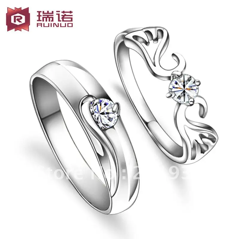 Lovers rings couple rings 925 pure silver lovers ring Wedding ring