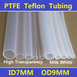 7x9 мм PTFE F4 тефлоновые трубки Труба id7mm od9mm Фирменная Новинка Провода защиты Бесплатная доставка-2 м