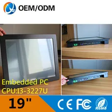 19 inch computer industry touch Resistive screen Resolution 1280×1024 pc with i3 1.9GHz cpu all in one pc