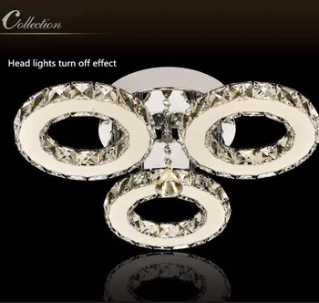 

Modern Ceiling Lights brief living room led lamps led crystal circle lighting Upscale atmosphere D450xH150mm