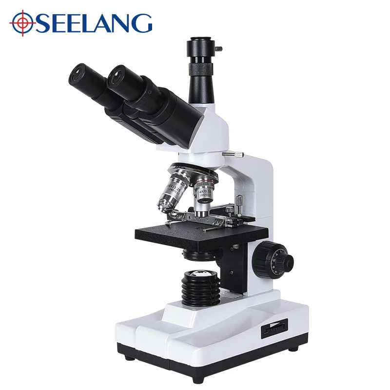  Professional Lab biological HD trinocular microscope zoom 1600X eyepiece electronic 7-inch LCD led 