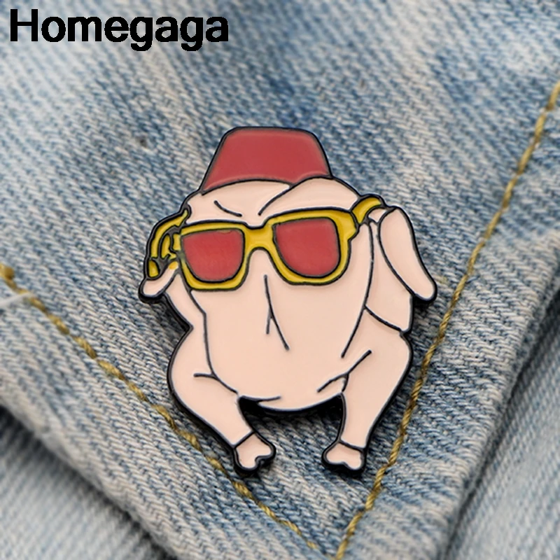 

Homegaga Friends tv show turkey Zinc alloy tie pins badges para shirt bag clothes cap backpack shoes brooches badges medal D2135