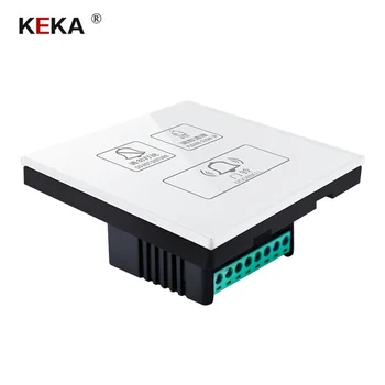 

KEKA Hotel Switch smart wall touch switch 3 Gang Do not disturb,Clean up,doorbell switch Crystal Glass Panel AC220-250V