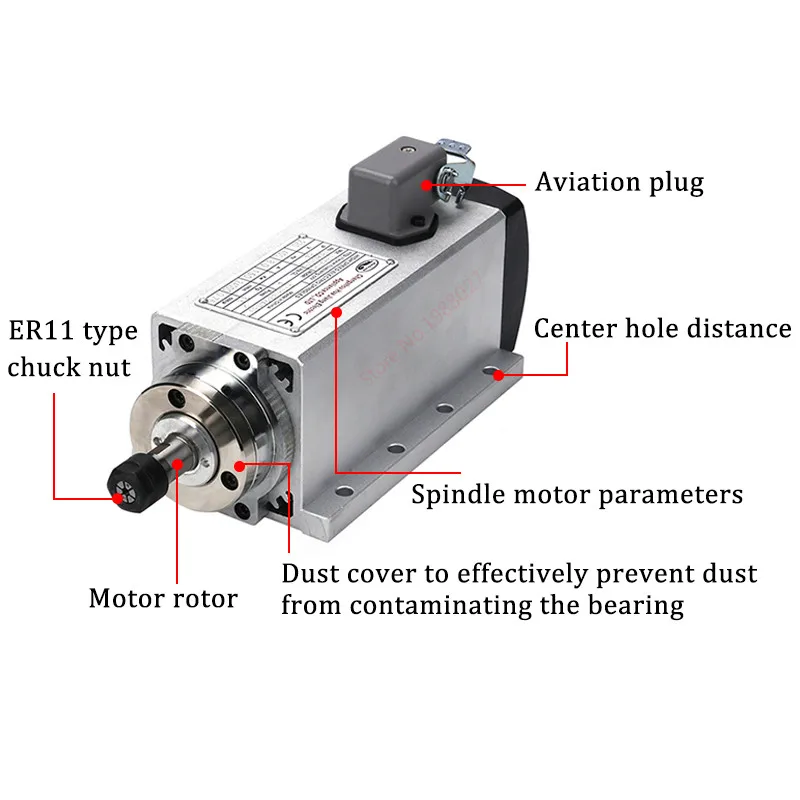 1.5kw air cooled spindle cnc