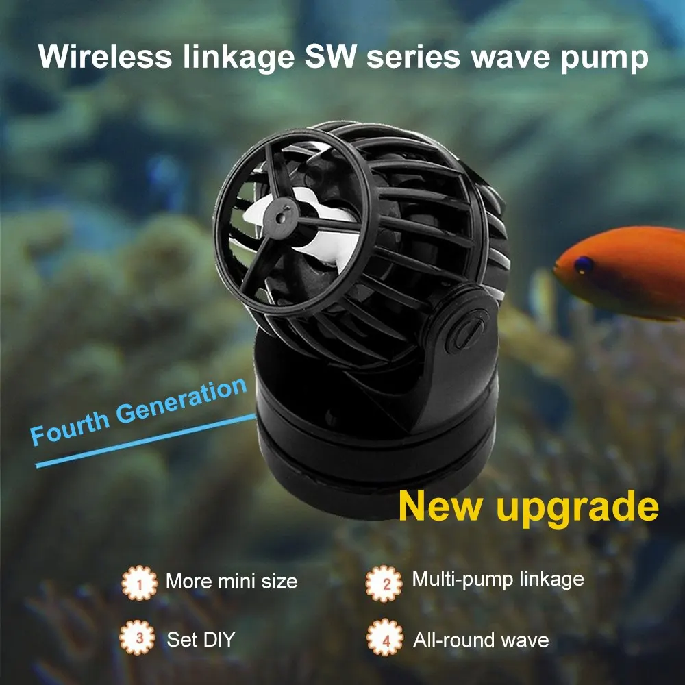 Jebao SW серии Wavemaker Wth для рифовых морских рыбных водоемов RW Новая версия обновления# SW2 SW4 SW8 SW15 водяные насосы для рыб