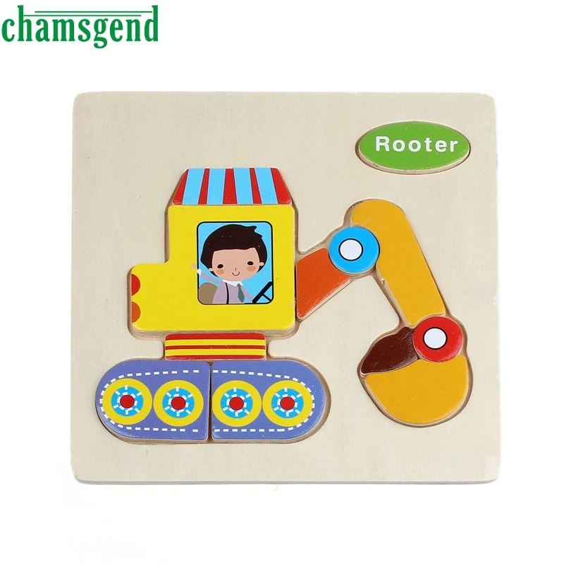 

Wooden Rooter Puzzle Educational Developmental Baby Kids Training Toy