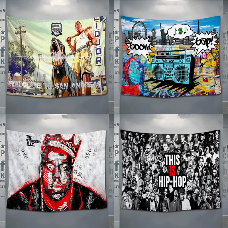 Collage Hip Hop Tapestry The Weeknd Collage Poster Vintage Style