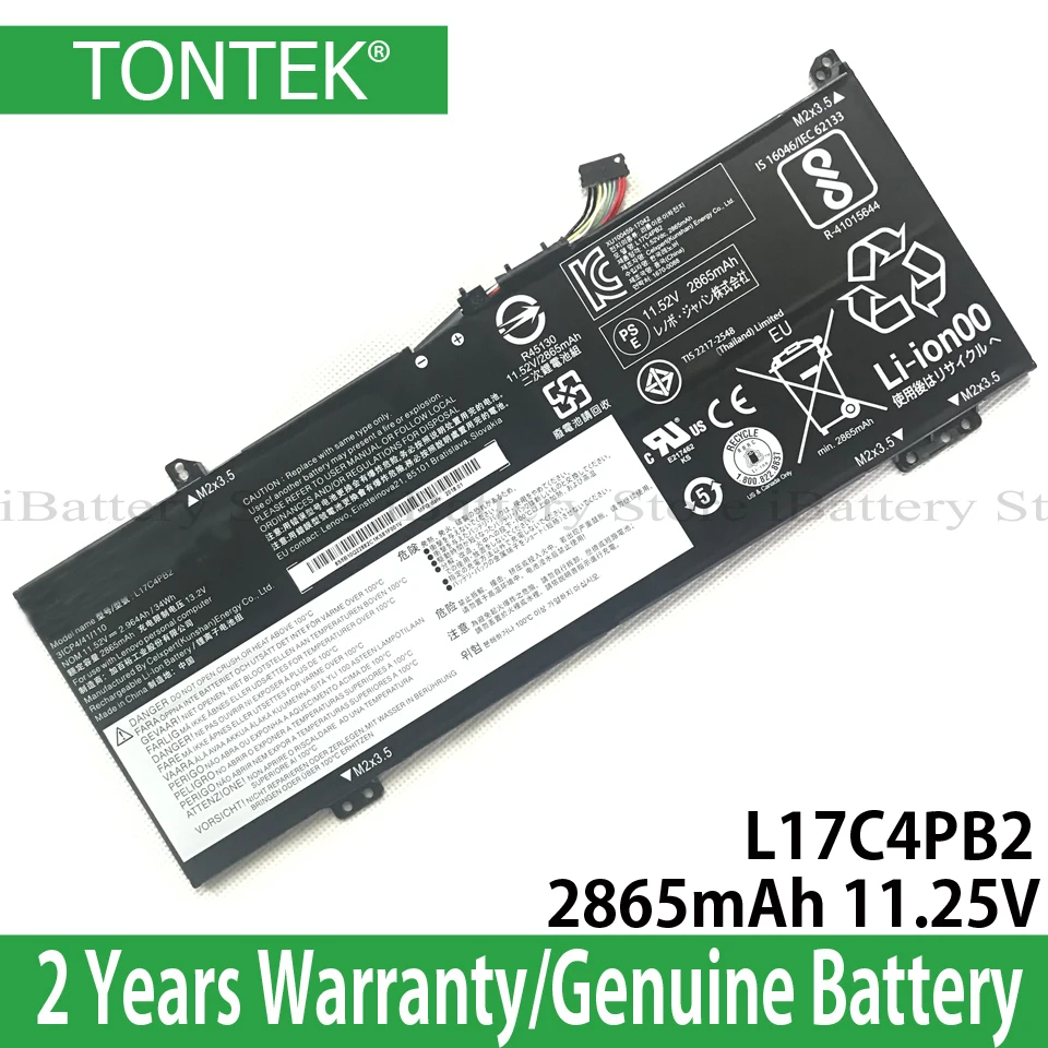 Оригинальный аккумулятор L17C4PB2 для Lenovo IdeaPad Flex 6-14 530S-14IKB 530s-15IKB серии L17C4PB0 L17M4PB2 L17M4PB0