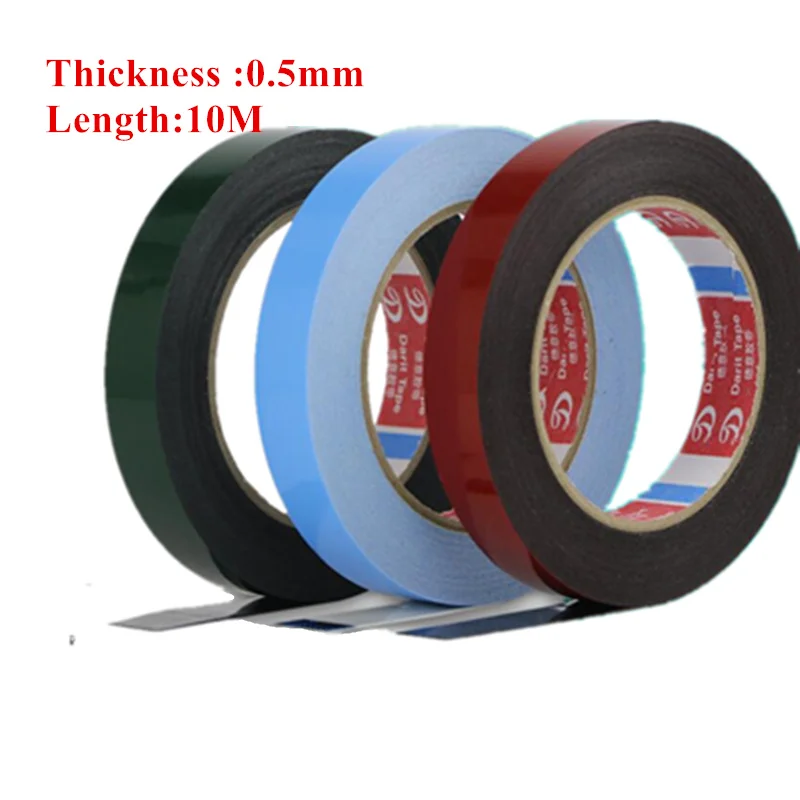 10mm*10M Red Transparent Double Sided Tapes Super Adhesive Tape Sticky For Phone