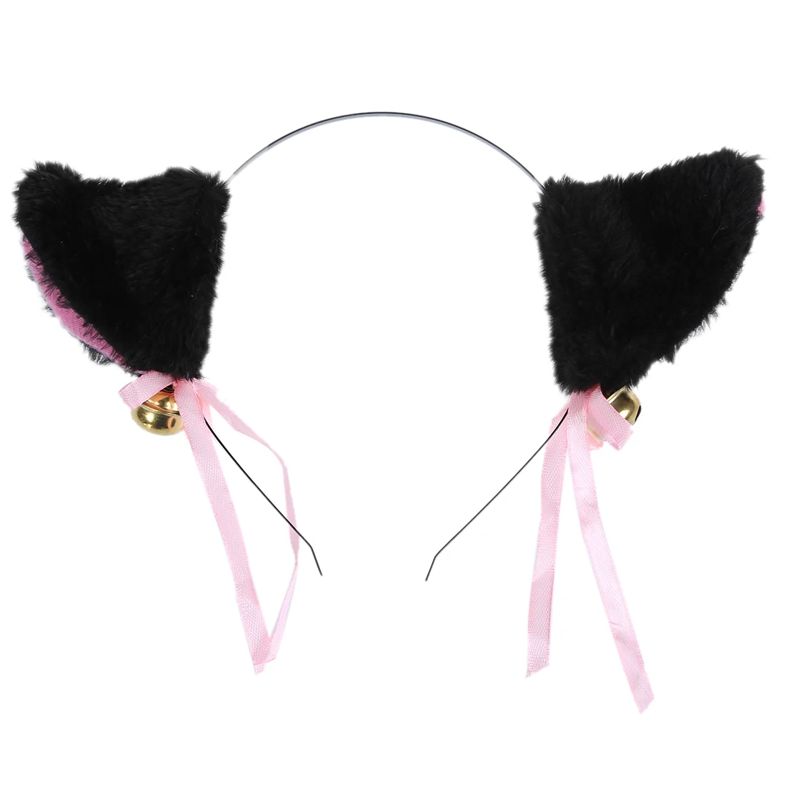 

Animal Cosplay Costume Cat Ear Headband with Bell ( Black )