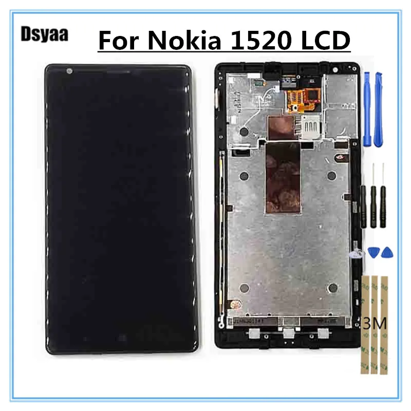 

6 Inch Display for NOKIA Lumia 1520 LCD Touch Screen Digitizer Assembly Replacement 100% Tested