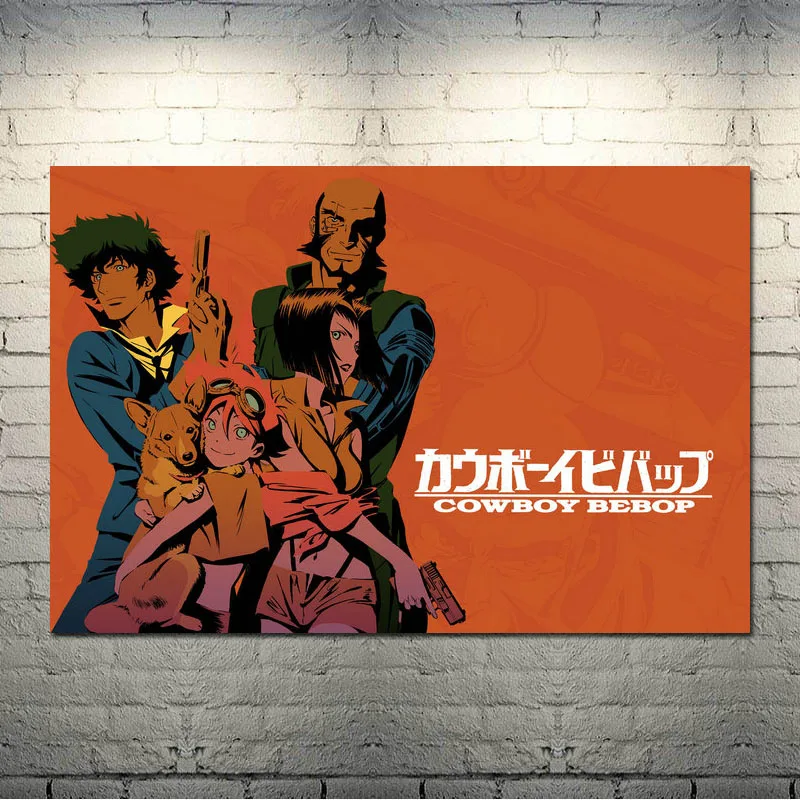 Ковбой Bebop японское аниме искусство шелк Холст плакат 13x20 24x36 дюймов настенные панно-002 - Цвет: picture 1