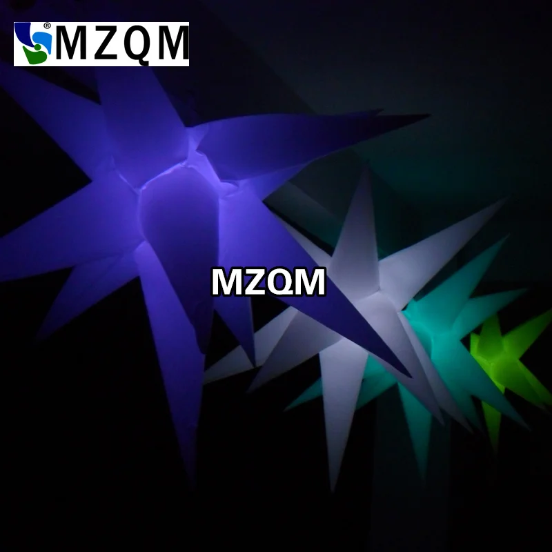 Mzqm 2 м LED подсветкой надувные звезда для украшения надувные звезда с изменение цвета свет