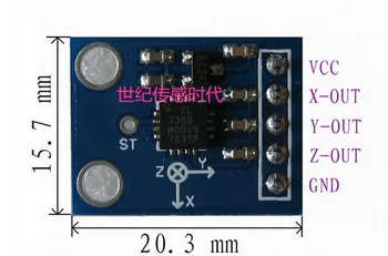 

GY-61 ADXL335 Module 3-axis Analog Output Accelerometer angular transducer Free Shipping