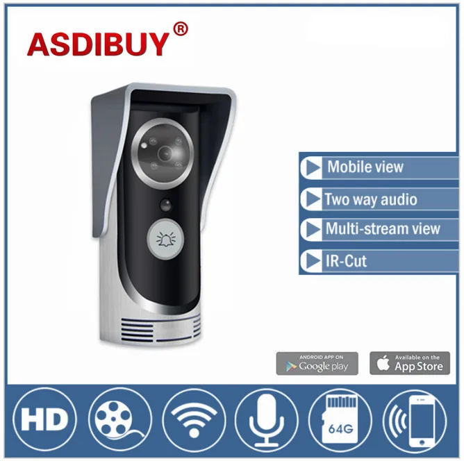 Wireless Video font b Door b font Phone Wifi remote Doorbell intercom Peehole font b Camera