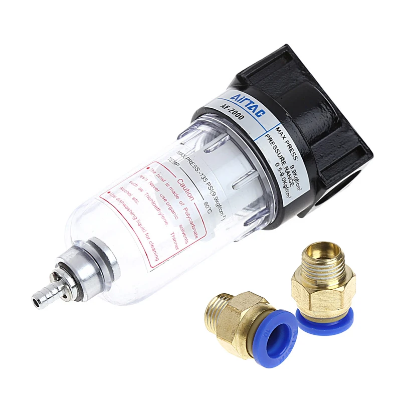 

1pcs Pneumatic Air Filter Source Treatment for Compressor Oil Water Separation AF2000