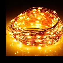 10 м 33ft 100 LED 3 А. А. Батарея питание украшения led Медный провод Фея огни строки для Рождество фестиваль Свадебная вечеринка