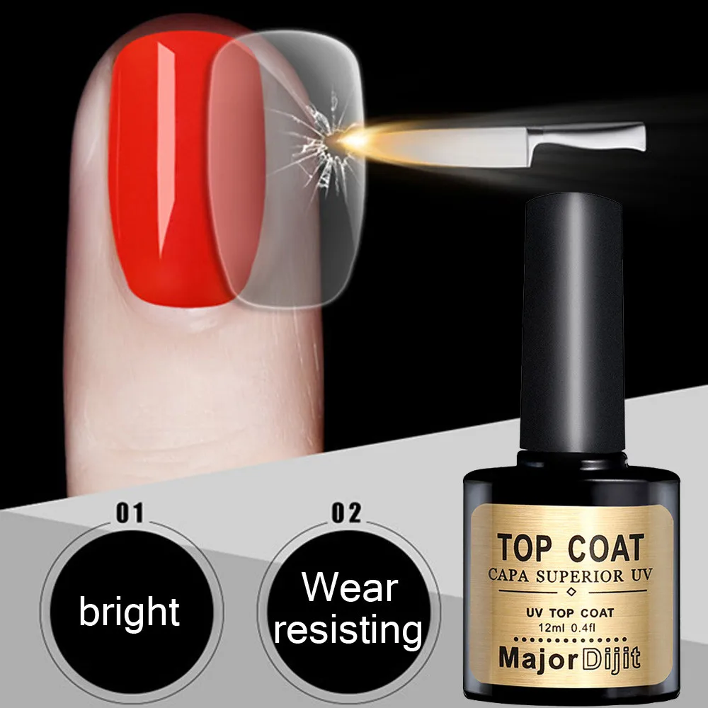 Beauty No-clean Steel Top Coat Bright Wear-resistant Long-lasting Soak ...