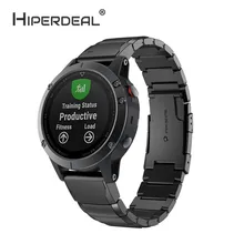 HIPERDEAL браслет из натуральной нержавеющей стали быстрая замена подходит Ремешок Браслет для Garmin Fenix 5 gps Смарт часы Oct10