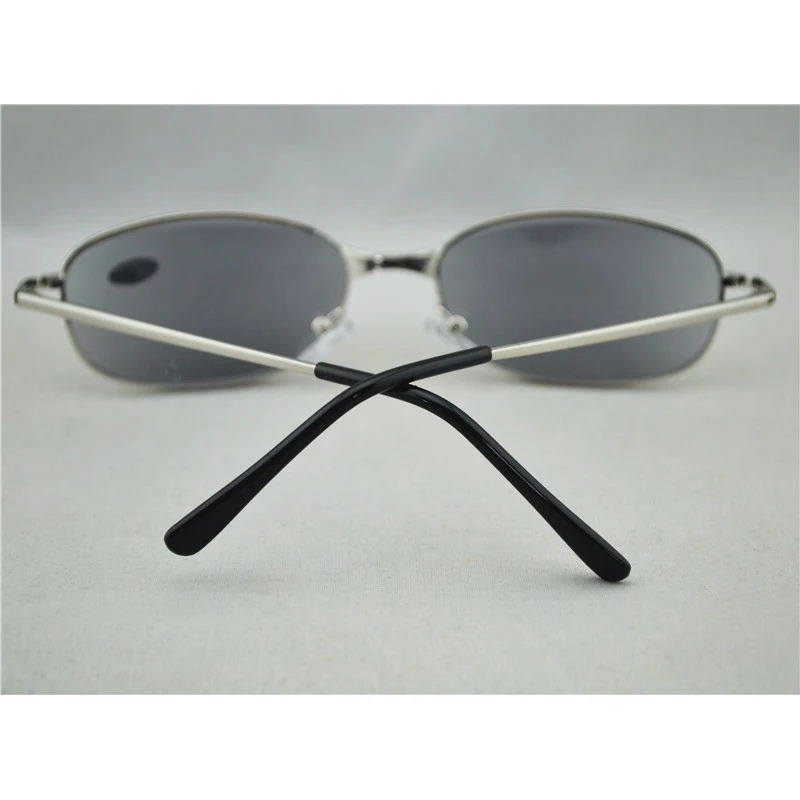 Ретро Для женщин mensun очки для чтения с Чехол серебристого цвета, металлическая оправа, считыватели серые линзы в серебристой оправе очки диоптрий+ 1,0-3,0 A1