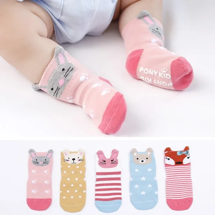 Meias Носки для малышей унисекс для мальчиков и девочек Bebe корейские детские противоскользящие носки для детей ясельного возраста уха хлопок Infantil новорожденных носок sokken новорожденного от 0 до 3 лет