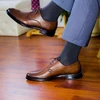 Match-Up-calcetines negros de bambú para hombre, medias transpirables para vestido de negocios (6 par/lote) ► Foto 3/6