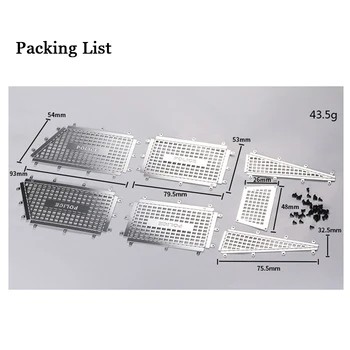 

Metal Window Mesh Net Set for TACTICAL UNIT TRX4 Tactical RC Car Stainless Steel 3D Side Window Armor RC Car DIY Modified Parts