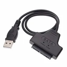 USB2.0 USB 2.0 a Micro SATA 7 + 9 16 P 1.8 “SSD unidad de Disco Duro hdd Cable Adaptador 50 cm usb micro sata adaptador de Conector