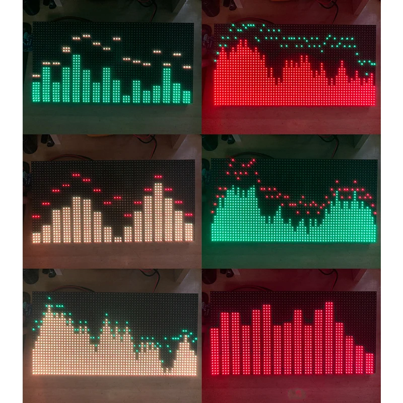 Музыкальный спектральный экран светодио дный 2048 точечный светодиодный флагманский выпуск 18 режим с картой управления