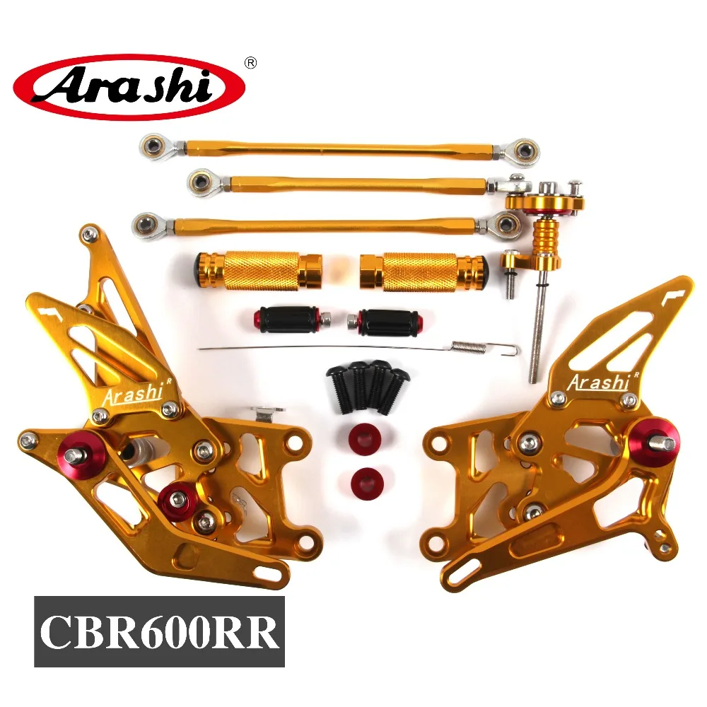 Arashi CBR600RR CNC регулируемая подножка подножки для HONDA CBR 600 RR 2007 2008 задний упор для ног Rearsets 08 07