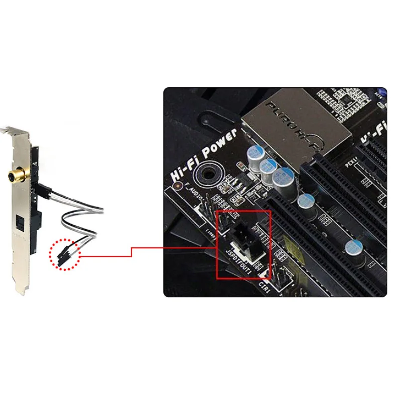 SPDIF RCA выход пластина кабель Кронштейн материнская плата цифровой аудио для ASUS