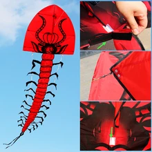 7M Giant Centipede Kite Single Line Flying Kite Outdoor Sports Fun Toy with 30M Line Easy Flying Kite Beach Outdoor