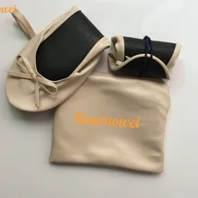 Четыре сезона открытый или домашние шлепанцы Применение Roll Up балетки на плоской подошве