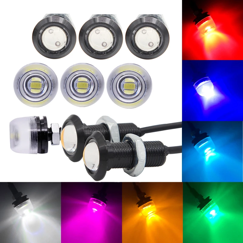 

1pcs Car 18mm 5630 LED DRL Eagle Eye COB Daytime Runing Lights Warning Fog lights Parking signal Tail Waterproof Reverse
