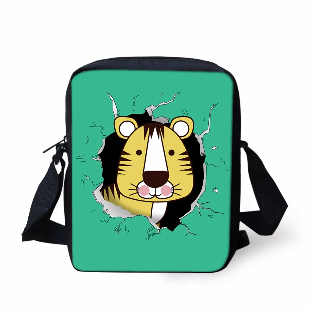 FORUDESIGNS Biru Mini Anak Kartun Sekolah Tas Lucu Hewan Gajah