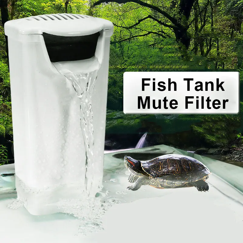 

Waterfall Filter Low Water Filter Portable Low Water Level Turtle Filter for Water Fish Circulatory for Reptiles Fish Tank
