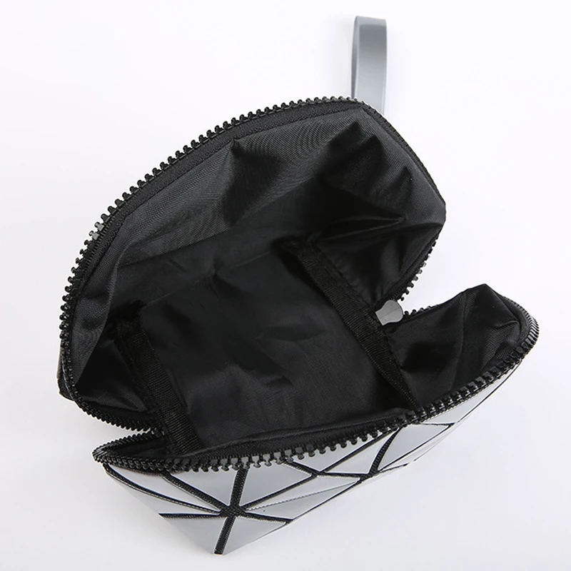 Mujeres organizador bolso costura geométrica triángulo embrague pu mano Bolsas lavado lindo cosmética bolsa necessarie viajes maquillage Mujeres organizador bolso costura geométrica triángulo embrague pu mano Bolsas lavado lindo cosmética bolsa necessarie viajes maquillage