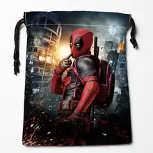 Изготовленная на заказ сумка для хранения с завязкой из сатина с принтом Дэдпула, подарочные сумки, больше размеров для хранения на заказ, Ваш образ 27x35 см
