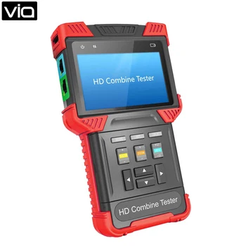 

T-T62-AHD Free Shipping CCTV Tester AHD + IPC + TDR +POE+ Analog Camera Tester 4.0-inch Handheld Multi-function Security Tester