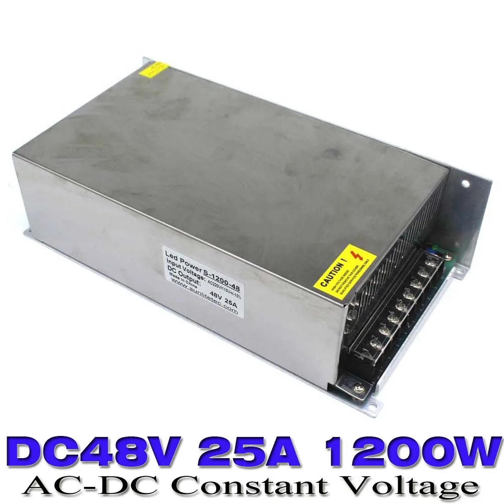 Switching Power Supply 48V 25A 1200W Lighting Transformer Adapter AC220V SMPS For Stepper Industrial equipment machine | Обустройство