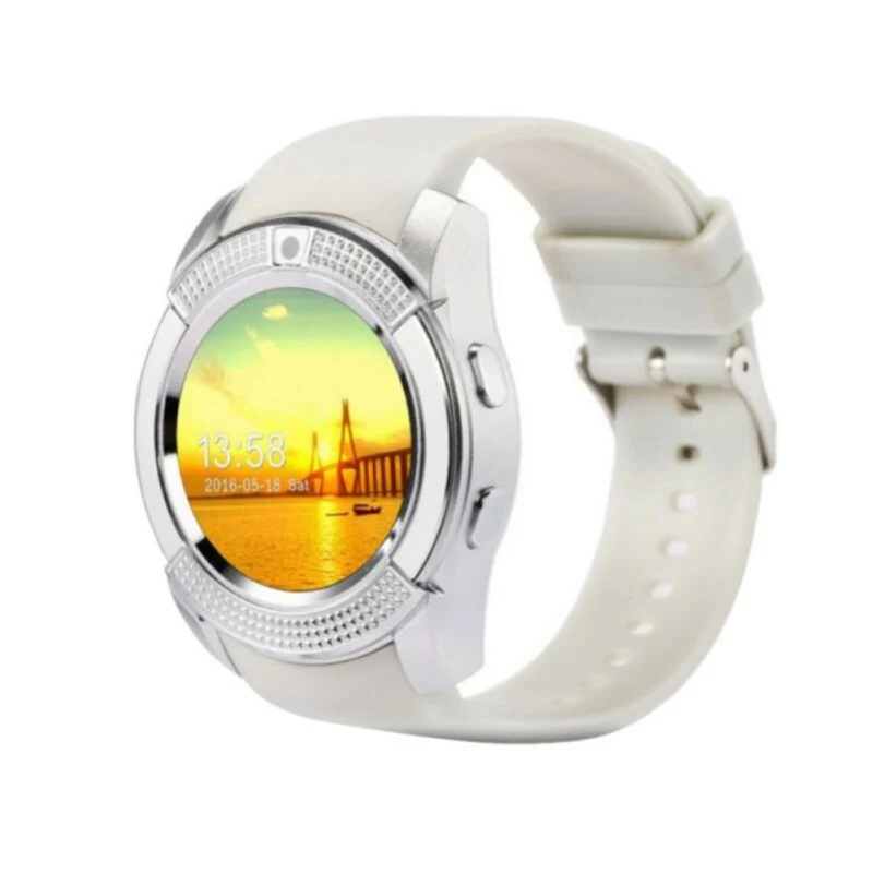 

Six Colors V8 Round Screen Smart Wristband 1.54 Inch Round Type Large Screen Bluetooth v3.0 Music Sports Smart Watch Functions