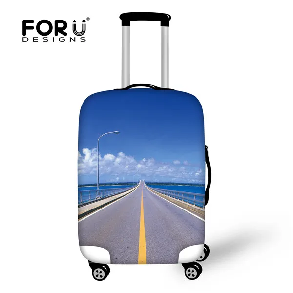 Forudesigns туристический багажный чехол для 18-30 дюймов пыленепроницаемый на молнии чемодан на колесиках Чехлы обои аксессуары защитный чехол - Цвет: H093