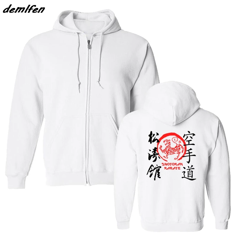 Sudadera con capucha hombre, abrigo japonés, Kanji Shotokan, Karate, Dojo, martiales, primavera y otoño|Sudaderas con capucha y sudaderas| - AliExpress